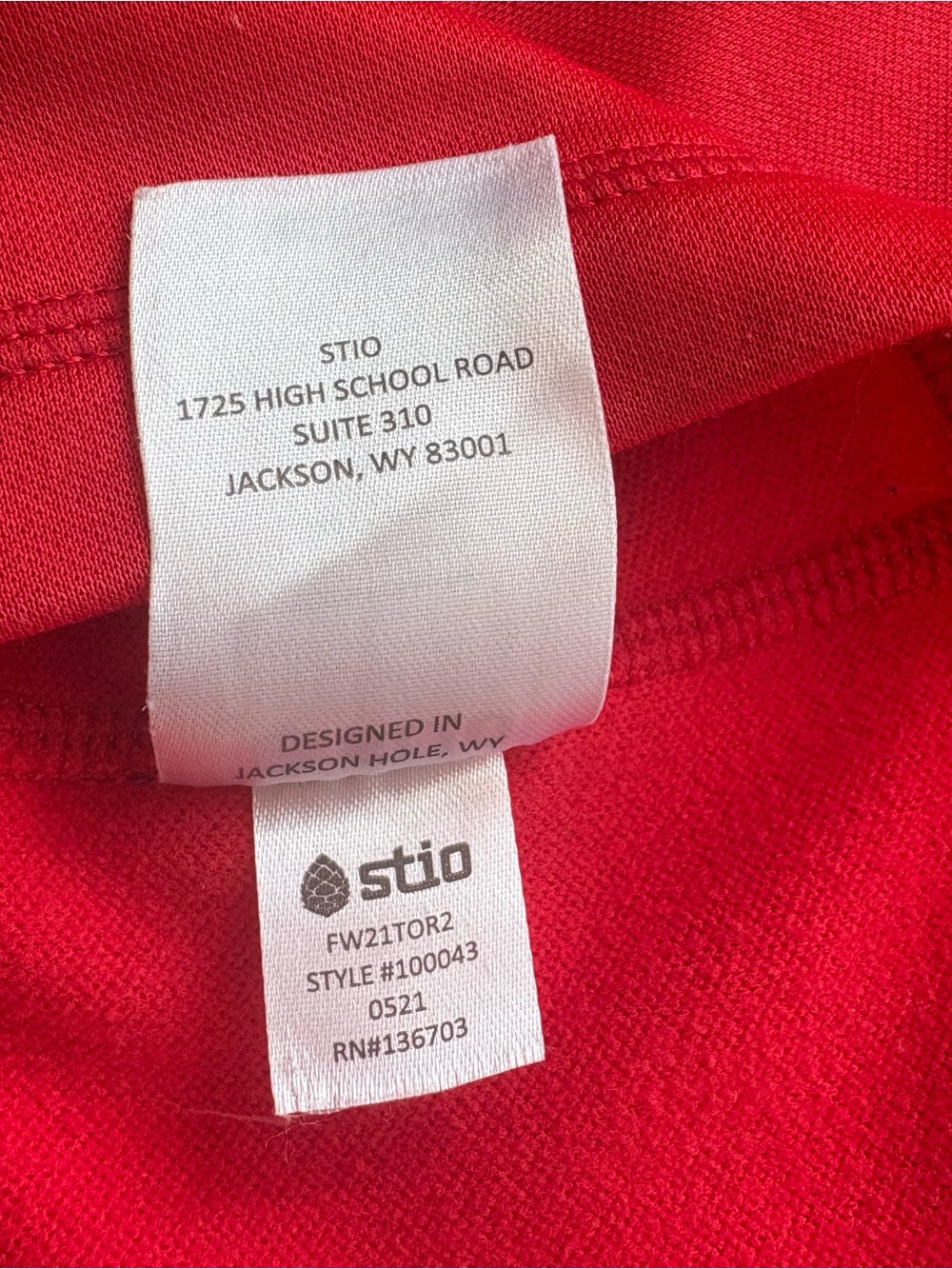 Stio Gannett Peak Half-Zip Fleece Pullover Crimson Red Hiking Camping Outdoor M - Picture 9 of 11
